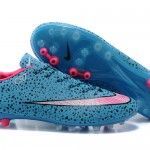 Nike Mercurial Vapor X azules y rosas 2015 - Lateral