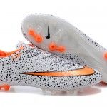 Nike Mercurial Vapor X blancas y naranjas 2015 - Vista Lateral