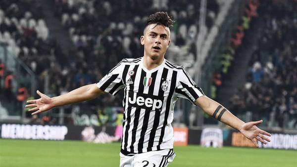 Paulo Dybala celebrando un gol con la Juve (FOTO - CLARIN)