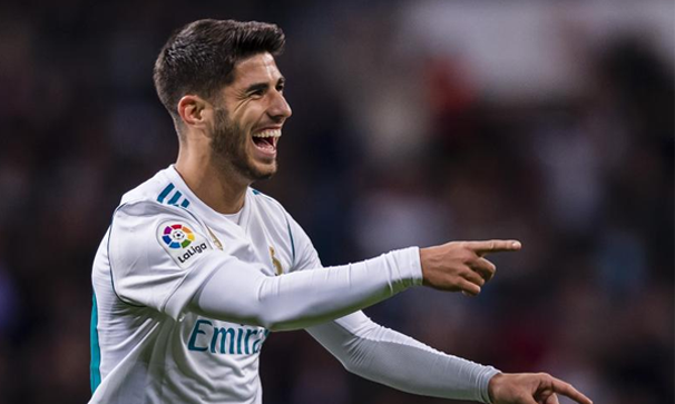 Marco Asensio celebrando un gol (FOTO: Bleacher Report)