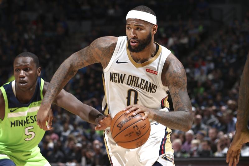 DeMarcus Cousins en un partido de los Pelicans (FOTO - Bleacher Report)