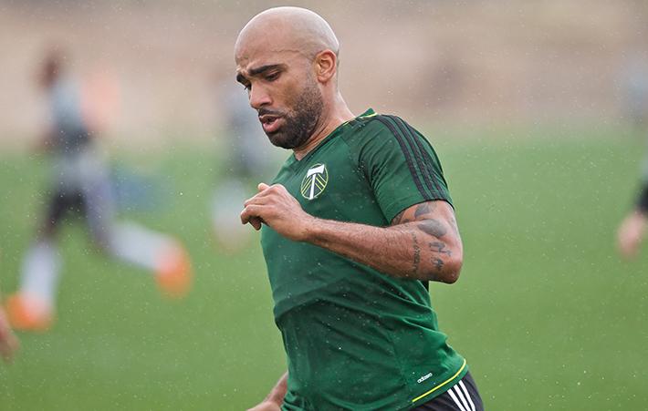 Samuel Armenteros en un entrenamiento con el Portland Timbers (FOTO - Portland Timbers)