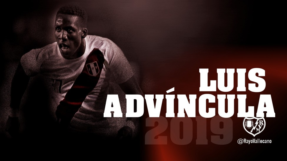 Luis Advíncula, nuevo jugador del Rayo Vallecano (FOTO - Rayo Vallecano)